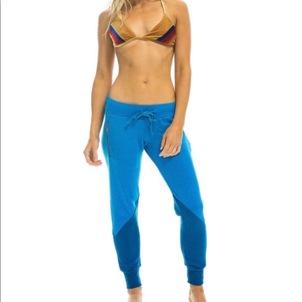 Aviator nation blue glider sweatpants